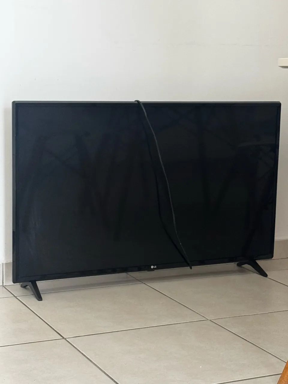 TV queimou a tela 