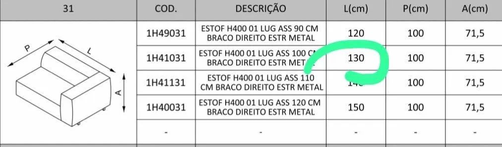 Sofá marca Líder 2,60m - Foto 5