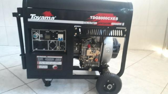 Vendo Gerador Toyama a Diesel. NOVO! Toyama TDG8000CXE - Foto 5