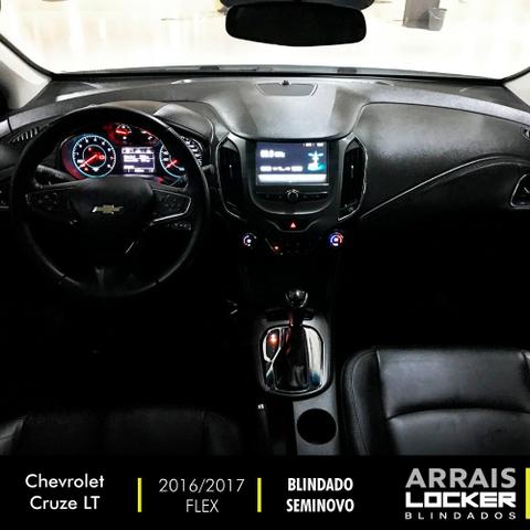 Chevrolet cruze 2016/2017 1.4 turbo lt 16v flex BLINDADO - Foto 3
