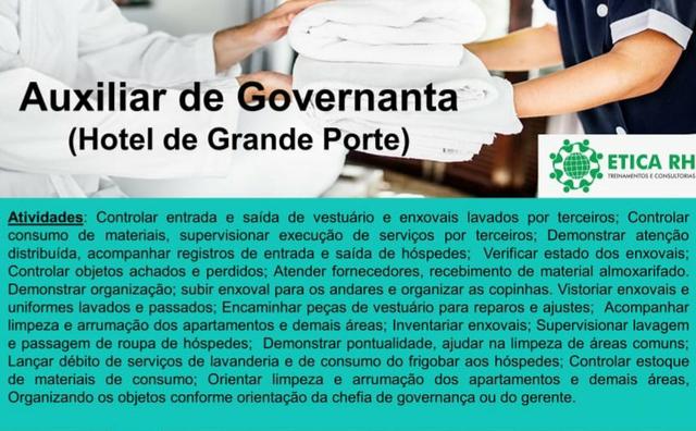 Vaga de emprego , auxiliar de lavanderia/Governanta