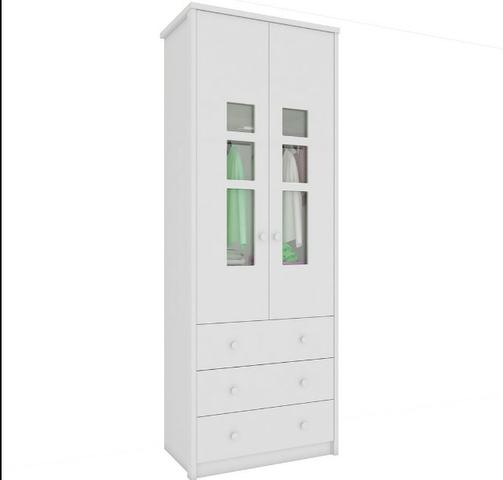 Frete Grátis* Quarto de Bebê Armário Rafa, Armário Componente e Berço Júnior - Módulo - Foto 6