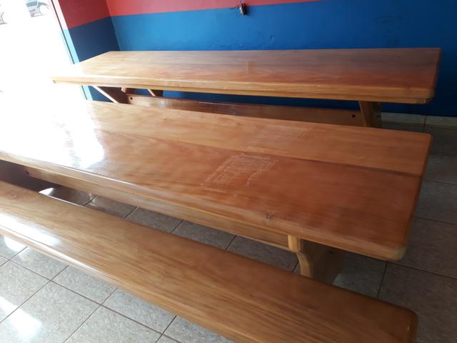 Mesa tipo da madeira garapeira - Foto 3