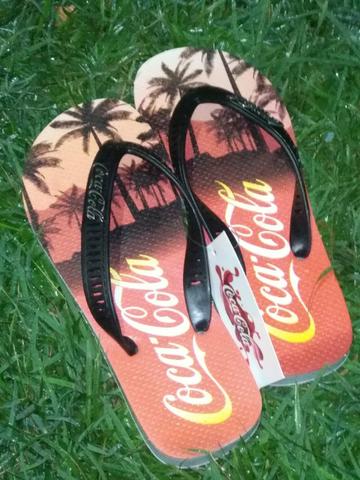 Chinelos masculino coca cola e reserva de excelente qualidade - Foto 5