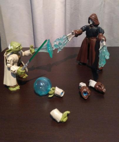 Mestre Yoda x Imperador Palpatine - Star Wars - Foto 5