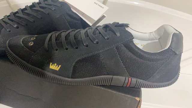 tenis osklen preto camurça