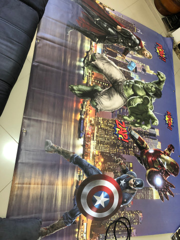 Painel e frente de mesa Vingadores - Foto 2