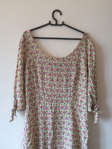 Vestido Curto Estampado (tam 42) | Novo