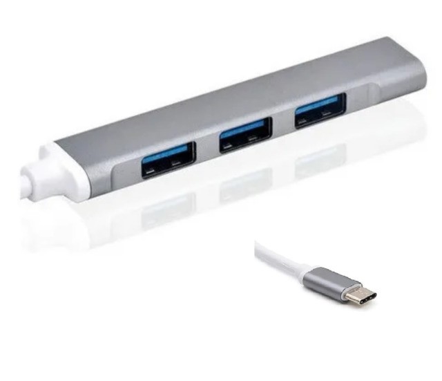 Hub Usb Type-C 4 Portas Usb 3.0 5 Gbps Para Notebook, Tablet, Ipad e Macbook - Foto 3