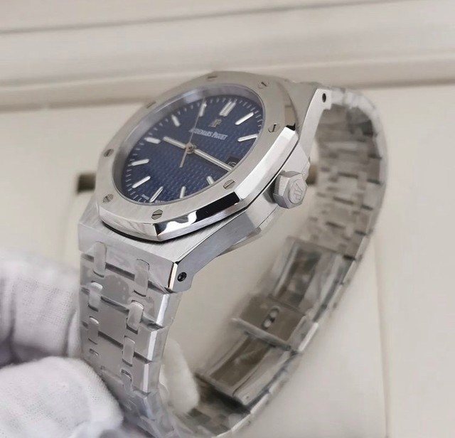 Relógio Audemars Piguet Azul com Caixa - Foto 2