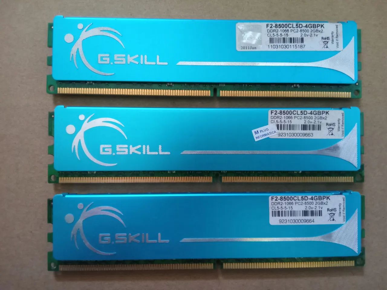 Memória RAM DDR2 G.Skill 6GB 1066MHz