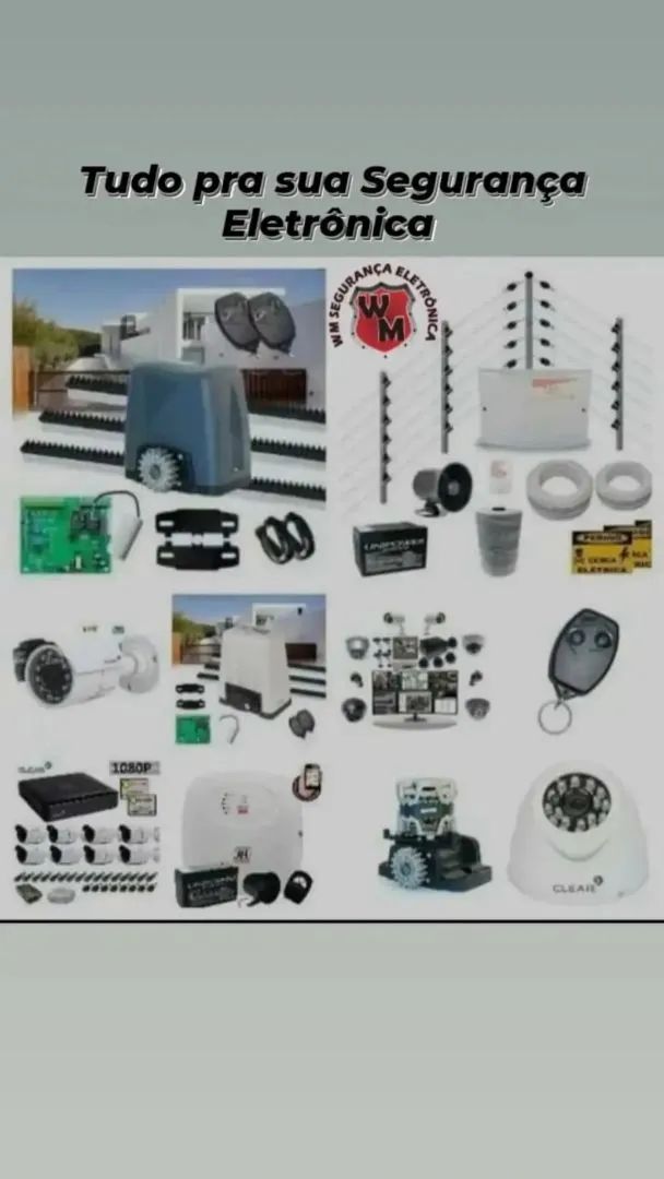 Kit Segurança Completo para sua Casa! Câmeras, Alarmes e muito mais!