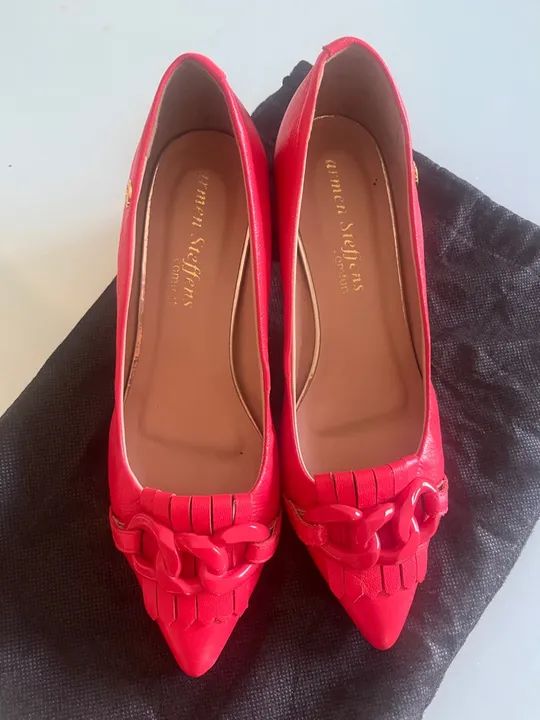 Carmen Steffens SandÃ¡lia Transparente Calçados Sapato Scarpin