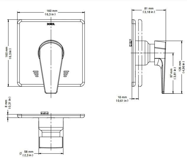 Acabamento Mono Para Chuveiro Ap/bp (3/4) Alta Vazão Docol - Foto 2