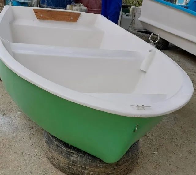 Barco Casco Duplo de 2,25m para 2 Pessoas - Fibra de Vidro com Garantia de 5 Anos - Foto 4