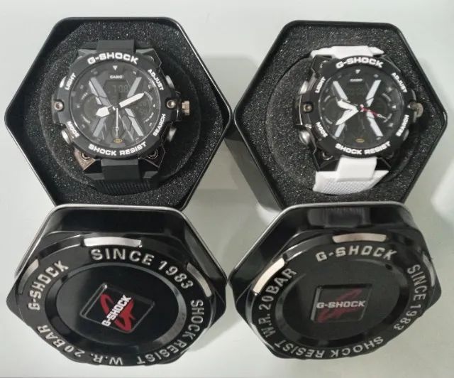 G-shock Casio Batman kit Branco + Preto estojo de aço  - Foto 2
