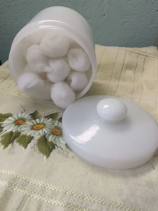 Pote em opalina para algodão  - Foto 4