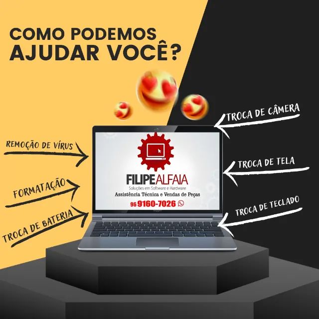 Manutenção em geral para Notebook e Desktop
