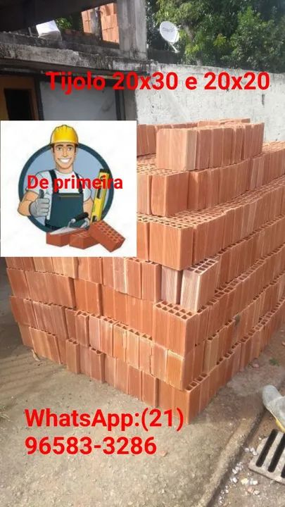 Tijolos 10 furos de qualidade 