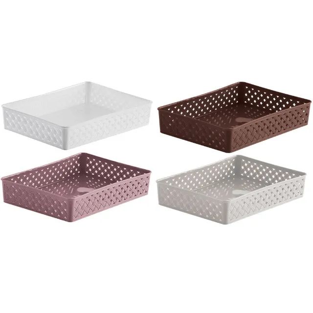 Cesta Organizadora  Retamgular 34x25x6,5 Rattan - Foto 3