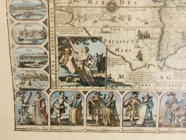 Quadro decorativo mapa mundi história geografia antigo - Foto 4