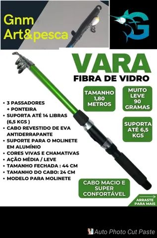 Vara de pescar promoção  100 vai completa chumbada anzol. - Foto 5