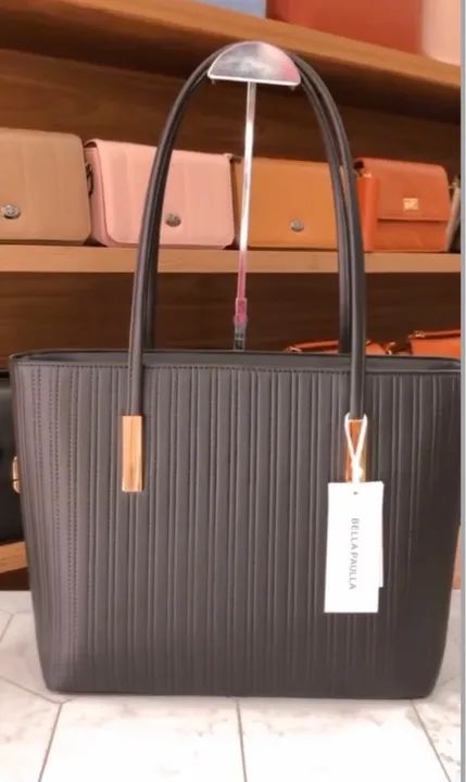 Bolsa Marrom de Couro - Foto 2