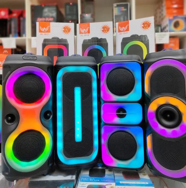 Caixa de Som Bluetooth Portátil  com Luz LED - ENTREGA GRÁTIS 