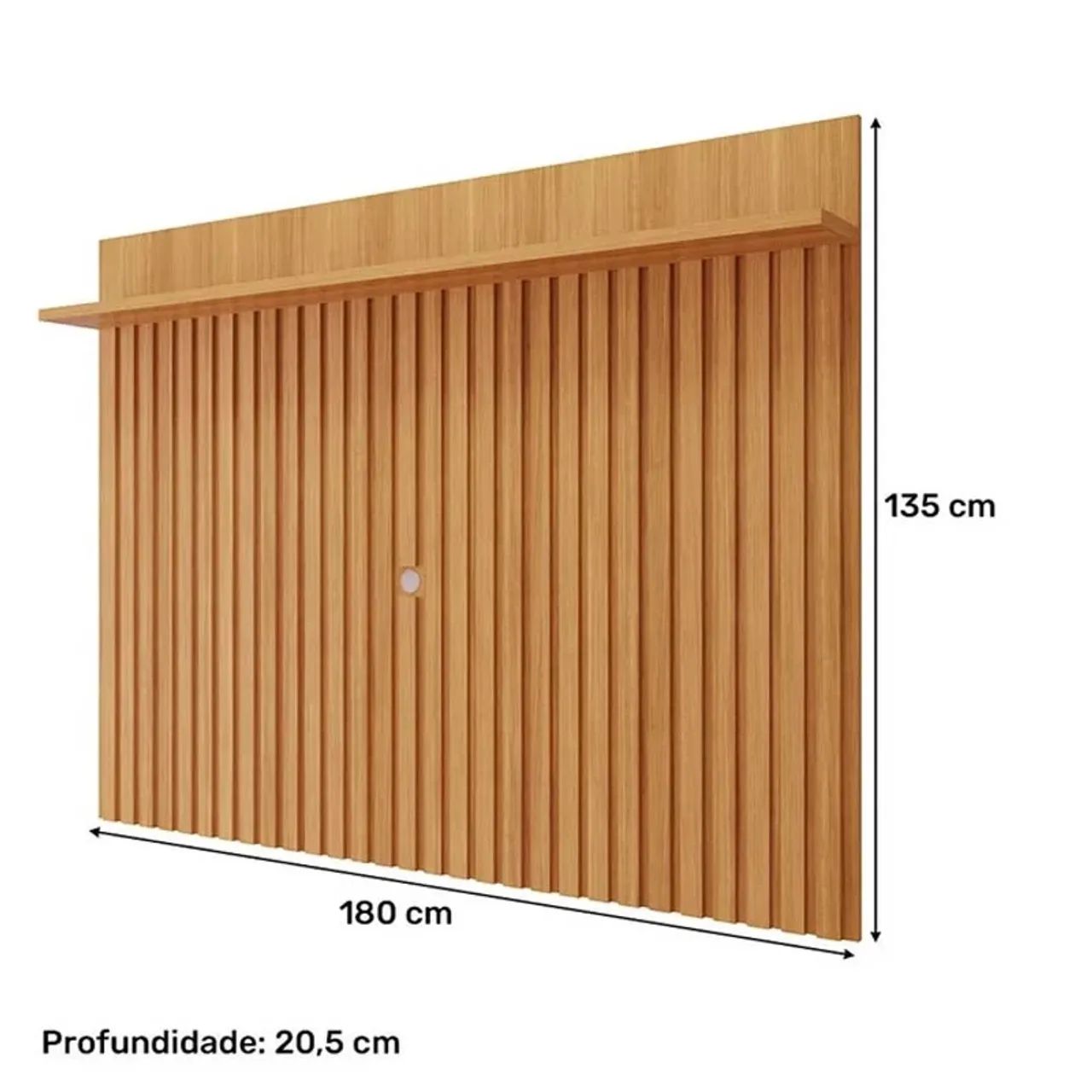 Painel Ripado Para TV até 70 Polegadas 100% MDF Nature rf54 - Foto 3