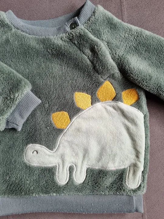 Blusa de frio dinossauro para bebê (6 a 9 meses)