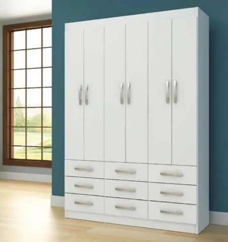 Guarda-Roupa Bergamo 6 Portas 9 Gavetas - Foto 5