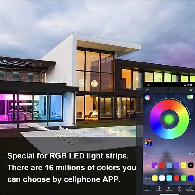 Controladora de Fitas de Led Tuya, Compatível com Alexa, Controle a distância  - Foto 5