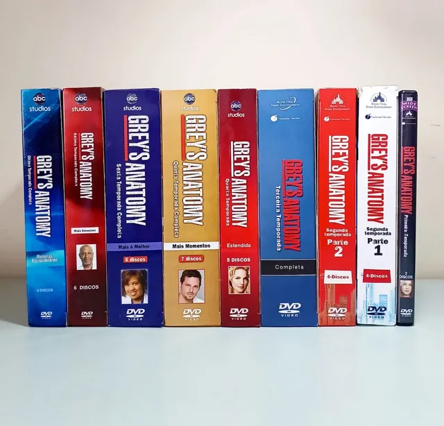 Coleção DVD Greys Anatomy