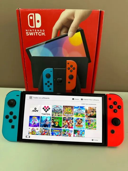 Switch oled novo desbloqueado 
