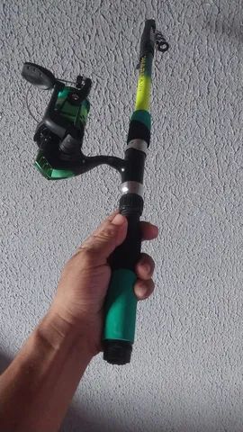 Vara de pescar promoção  100 vai completa chumbada anzol. - Foto 4