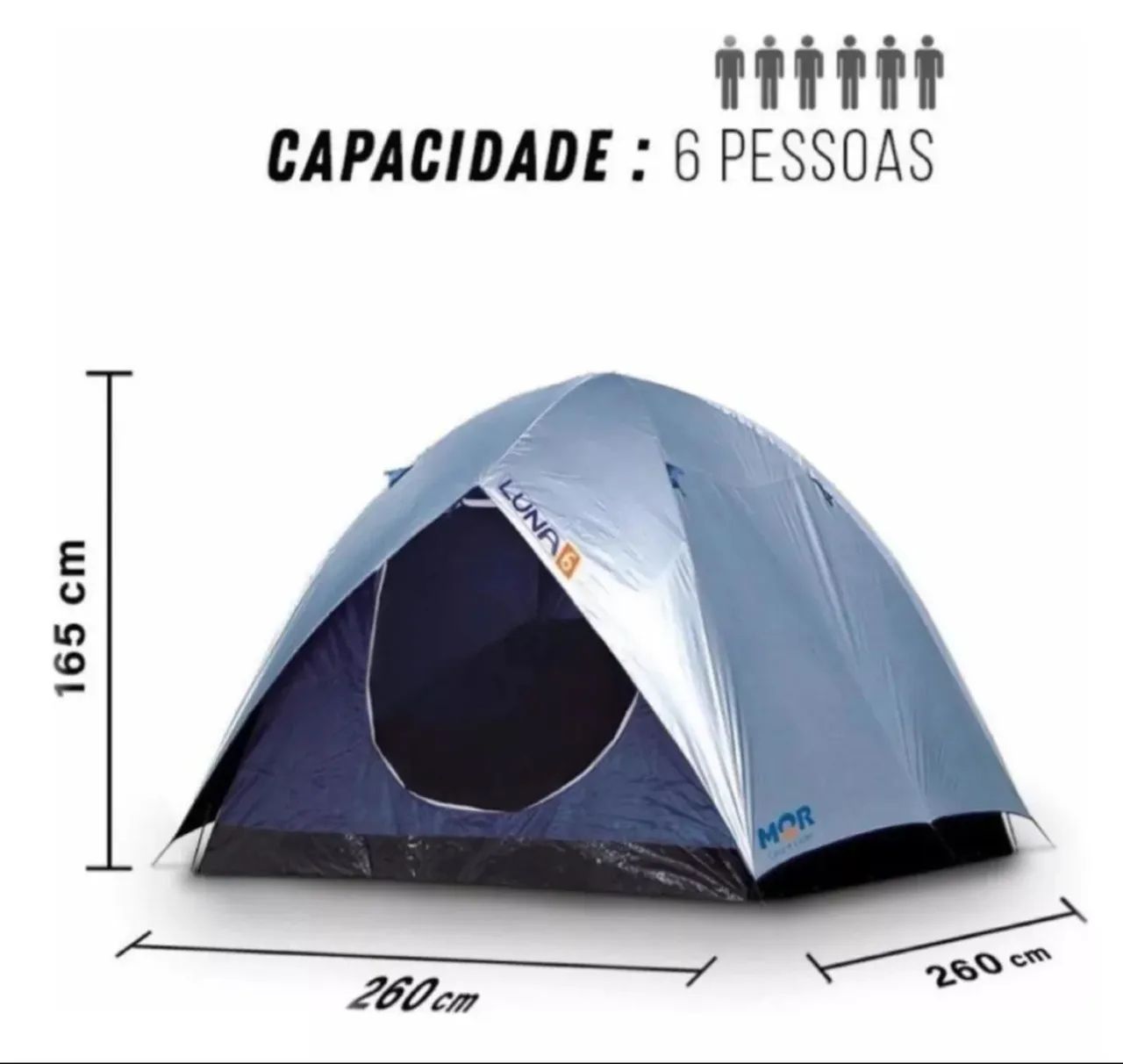 Barraca para Camping Luna 6 Lugares