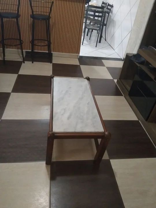 Mesa de Centro de Mármore antiga, RETRO - Foto 2