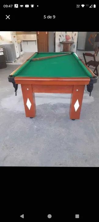 Sinuca Em 18 X 138.00  bilhar verniz tradicional - Foto 3