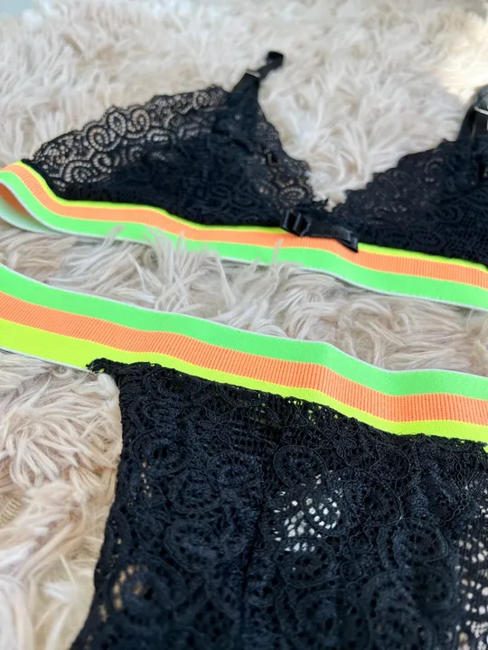 Conjunto Lingerie, Renda, sem Bojo