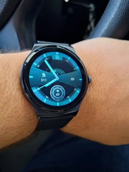 Relogio Smart Smartwatch Haylou Solar Lite Android Ios Azul Escuro - Novo Loja Coimbra - Foto 2