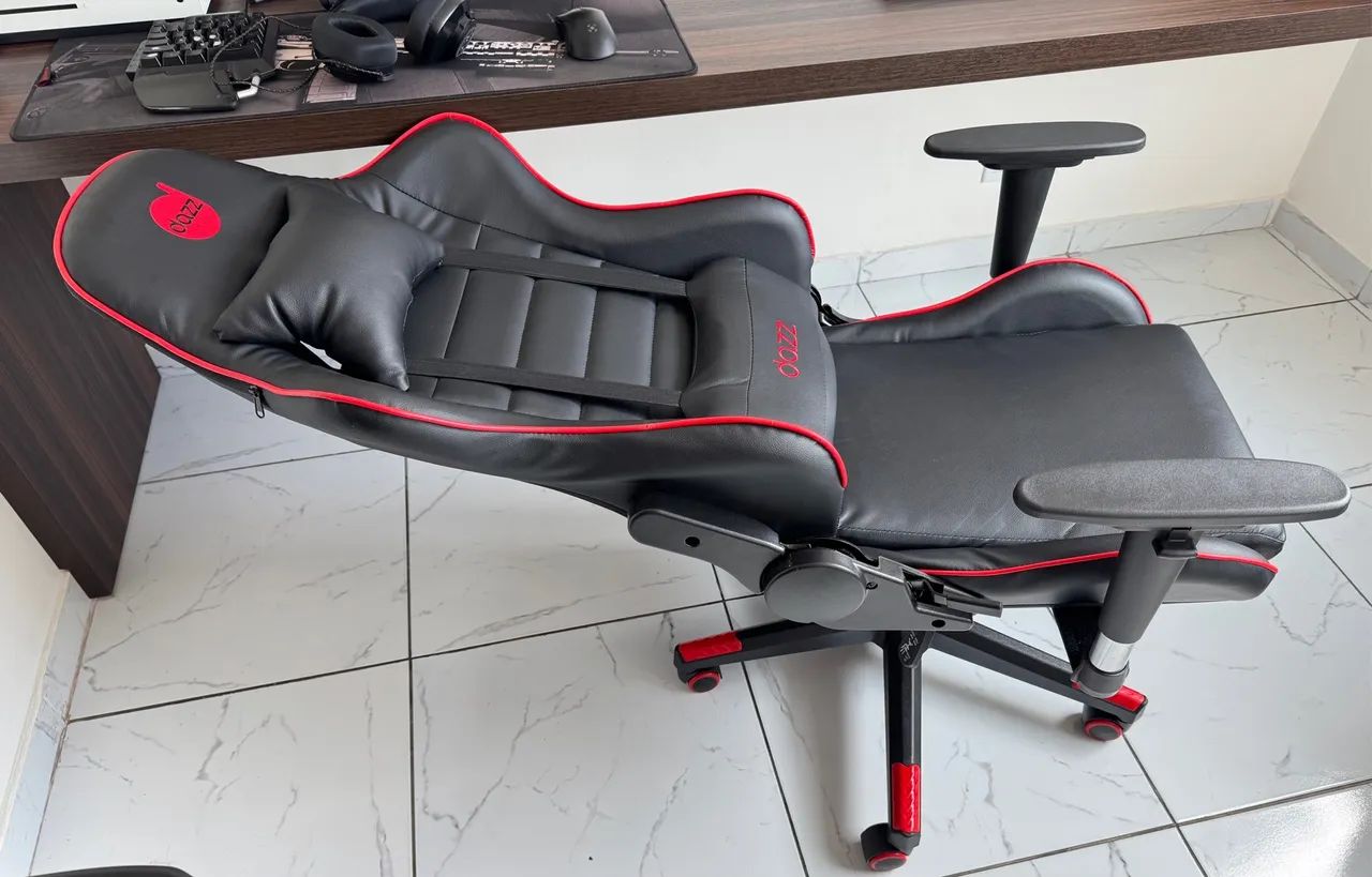 Cadeira Gamer Dazz - Preto e Vermelho - Foto 2