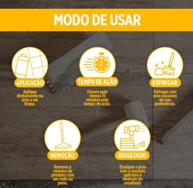 Removedor cimento 1000ml Proclean - Foto 4