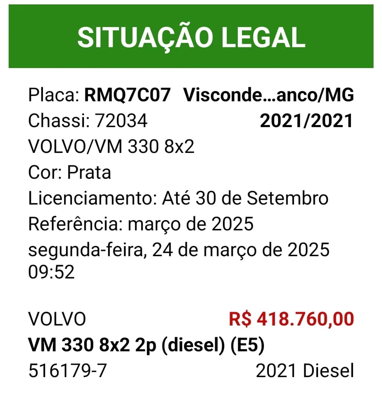 Volvo VM 330 8X2  - Foto 3