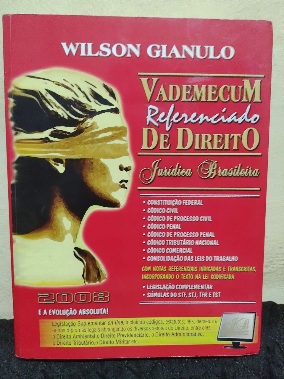 Livro Vademecum Referenciado de Direito Wilson Gianulo 2008 Usado