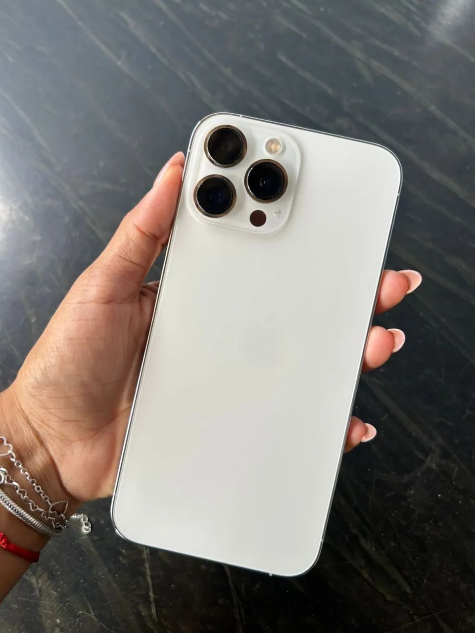 iPhone 13 Pro Max 128GB 白 Apple iPhone 13 Pro Max 128GB Prateado - Tela 6,7” 12MP iOS