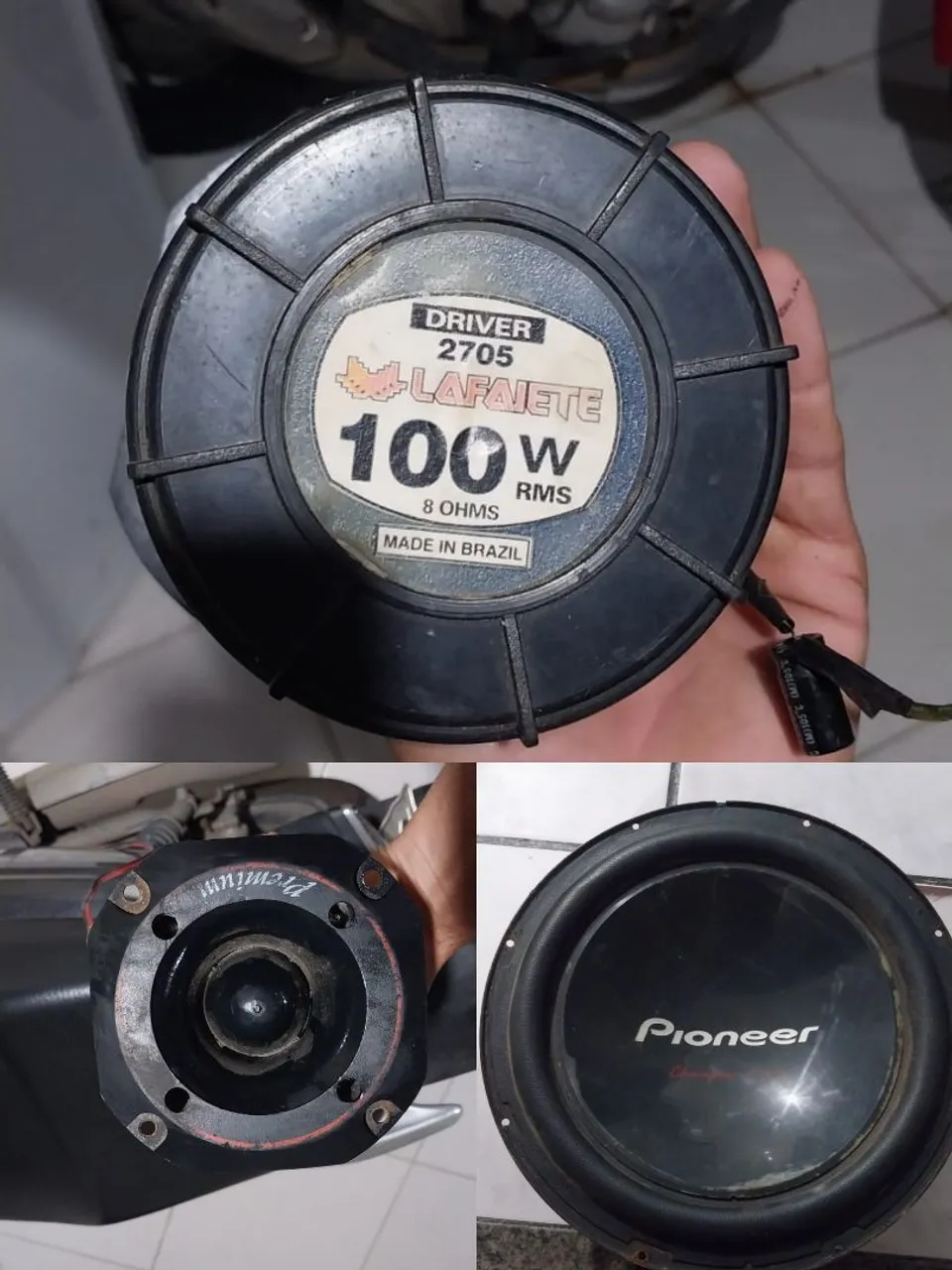 Driver + Corneta + Subwoofer Pioneer