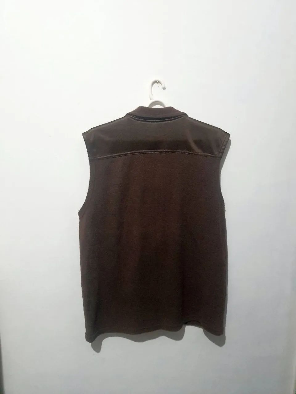 Colete de lã marrom fleece - Foto 3