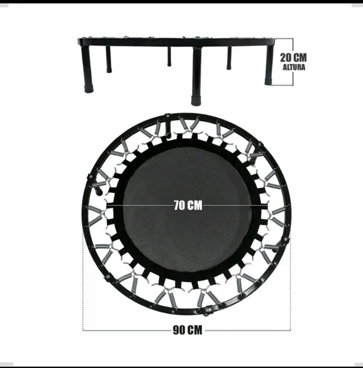 Jump Jumper Academia Trampolim Mini Cama Elástica Fitness Residencial