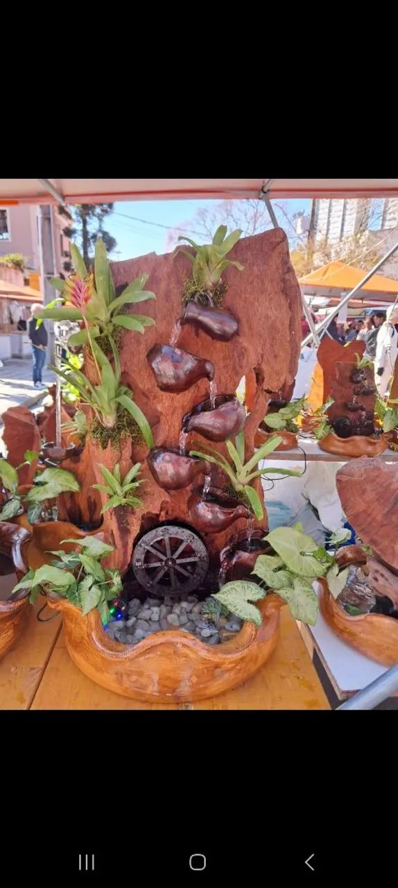 Fonte de água decorativa para jardim