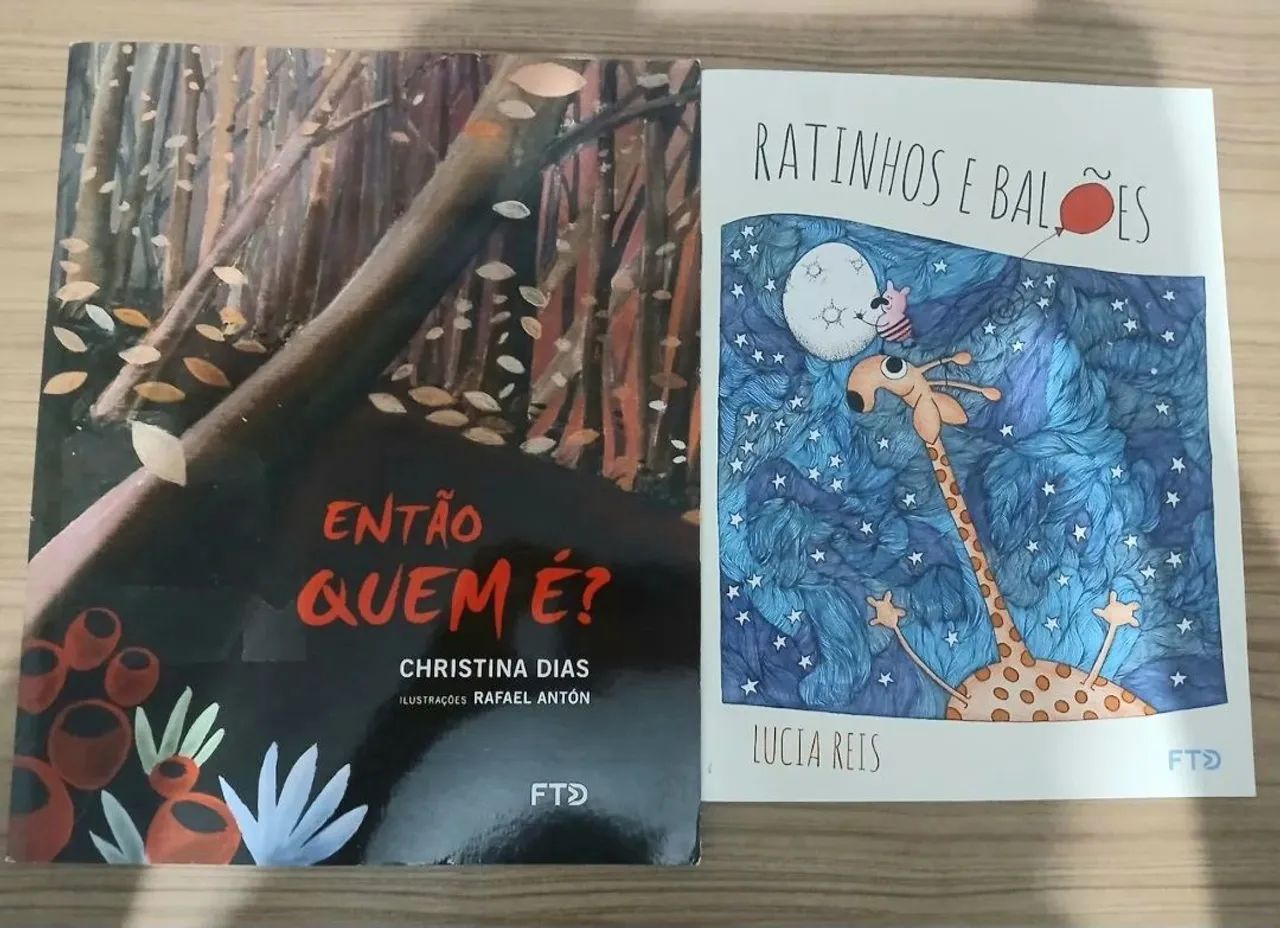 2 livros: Então quem é? e Ratinhos e balões- FTD